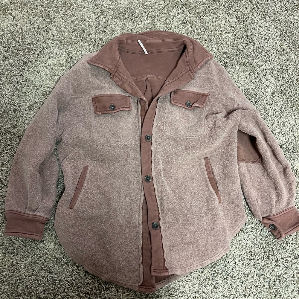 Free People ruby oversized shirt jacket